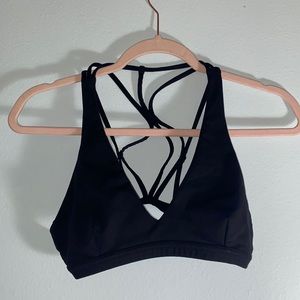 Lululemon Strappy Black Sports Bra